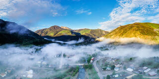 Misty Morning in Lake City