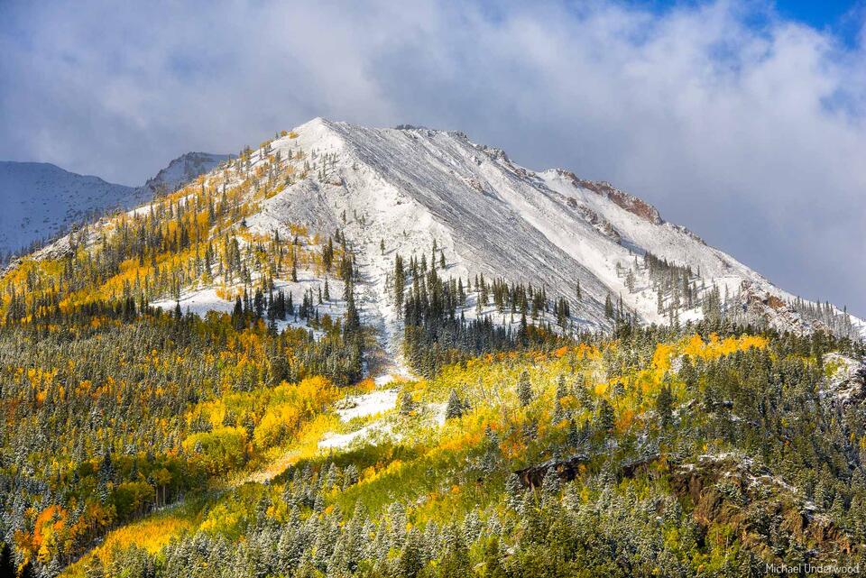 T Mountain's First Snow print