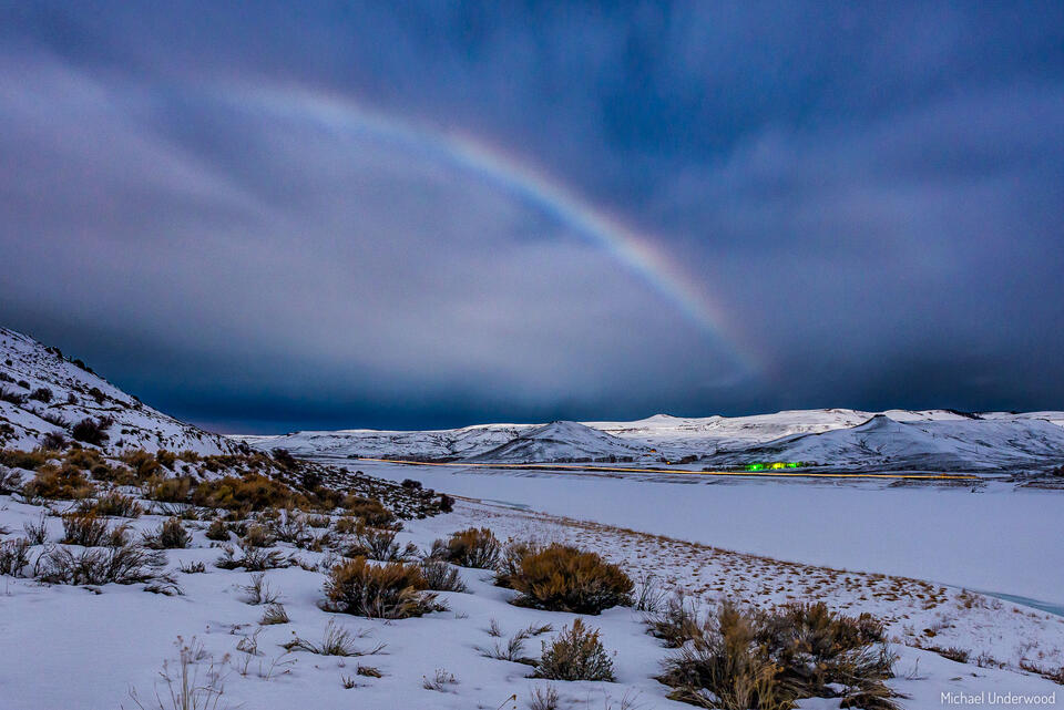 Blue Mesa Moonbow print