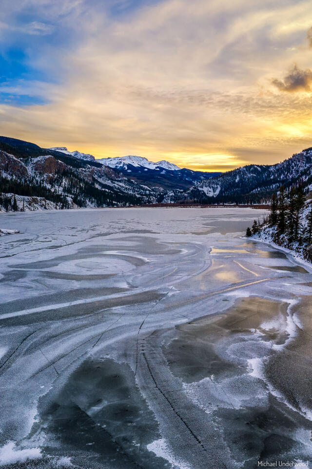 Icy Sunset print