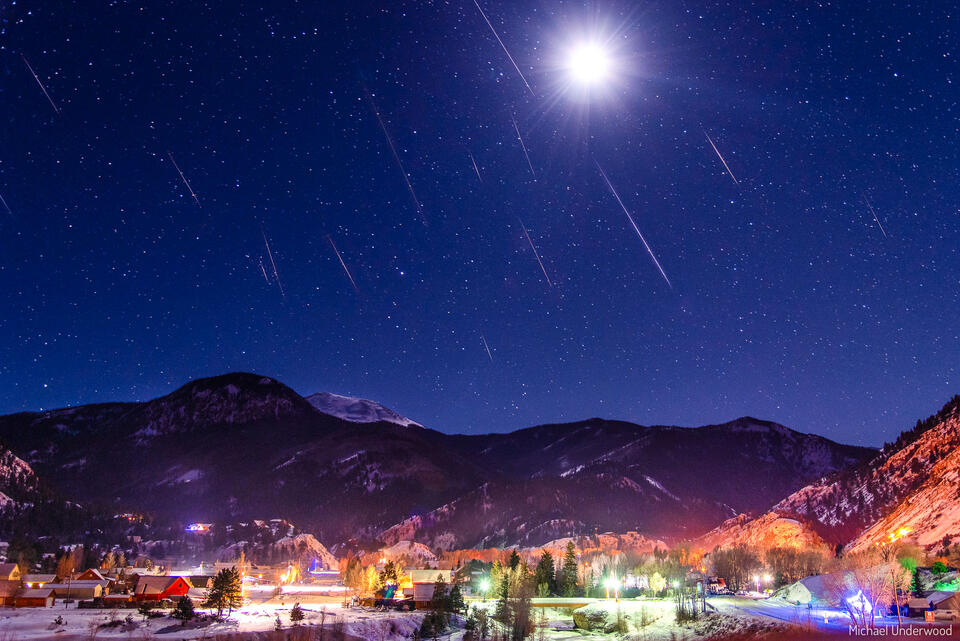 Stars Fall over Lake City print