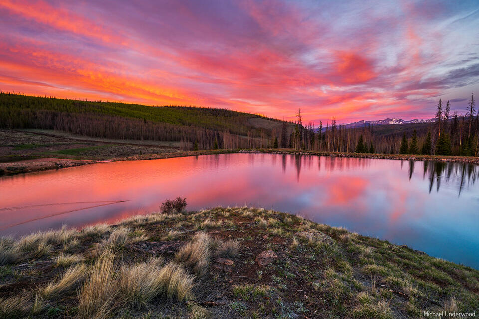 Deer Lakes Sunset print