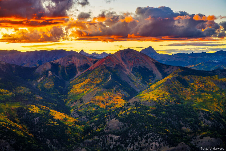 Red, Uncompahgre and Wetterhorn print