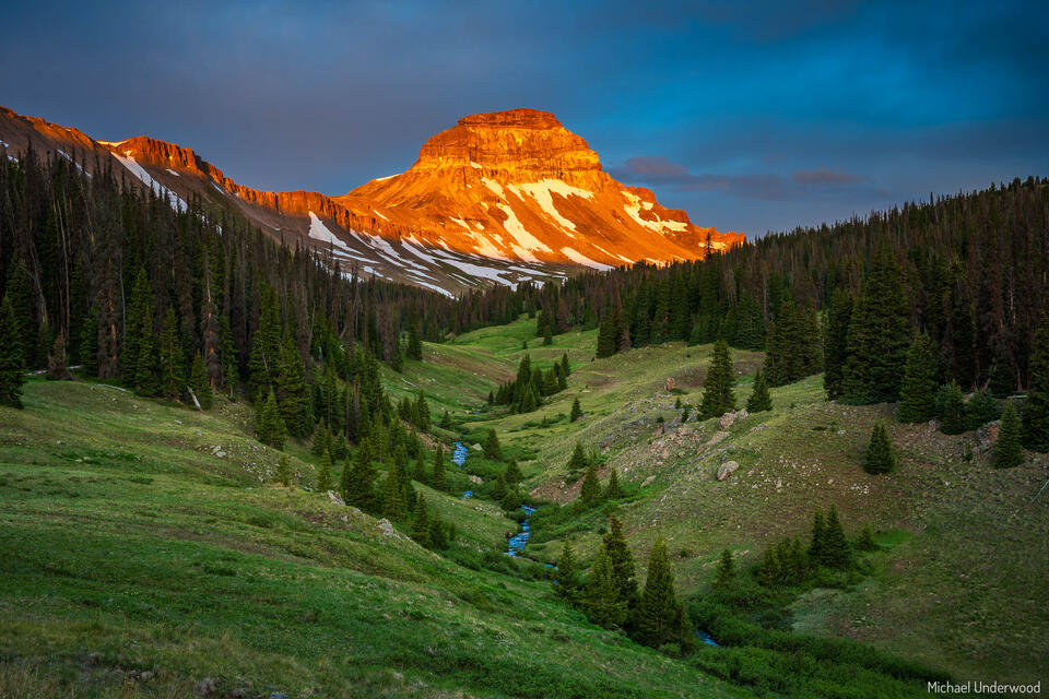North Face Sunrise print