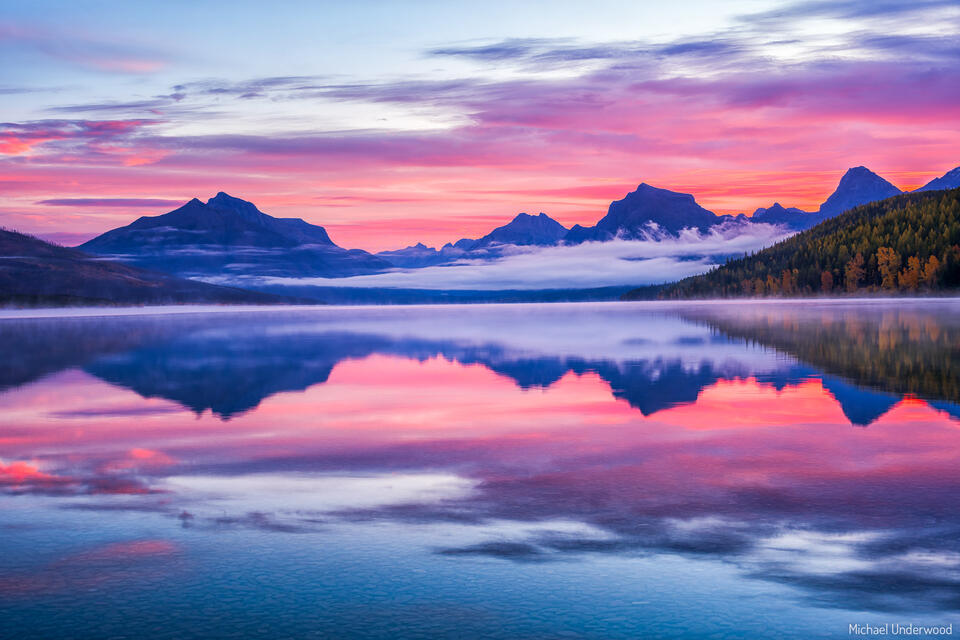 Glacier Refections print