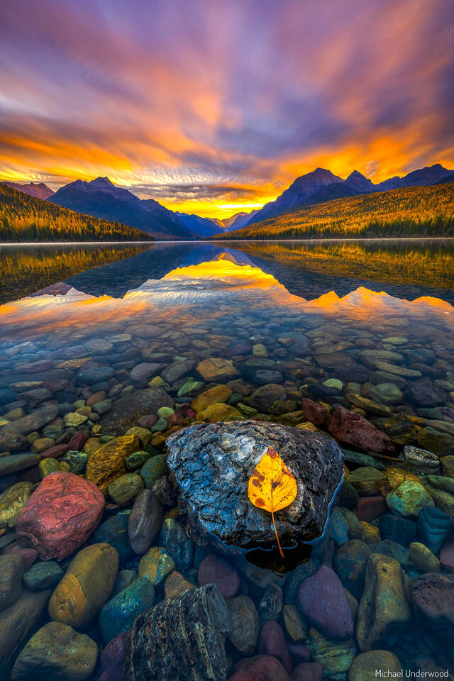 Glacier Gold print