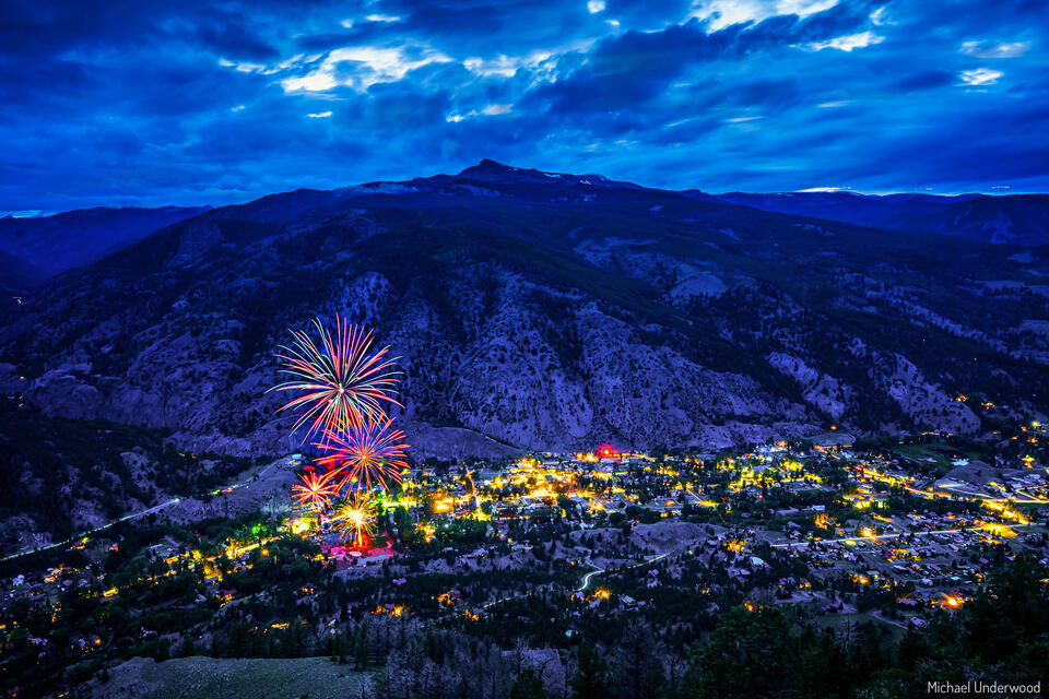 Lake City Fireworks print