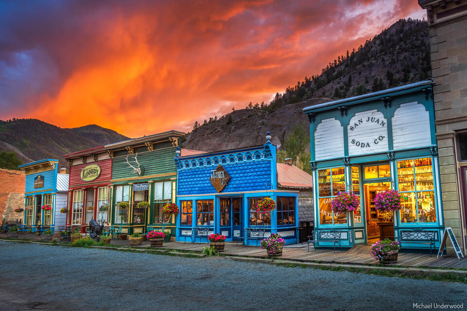 Silver Street Sunset print