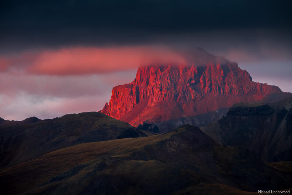 Wetterhorn Alpenglow print