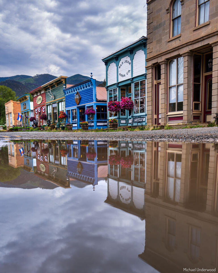 Silver St Puddle print
