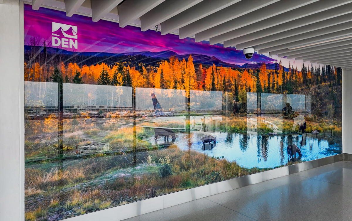 'Moose Gathering' in Denver International Airport. It's about 10'x20'!