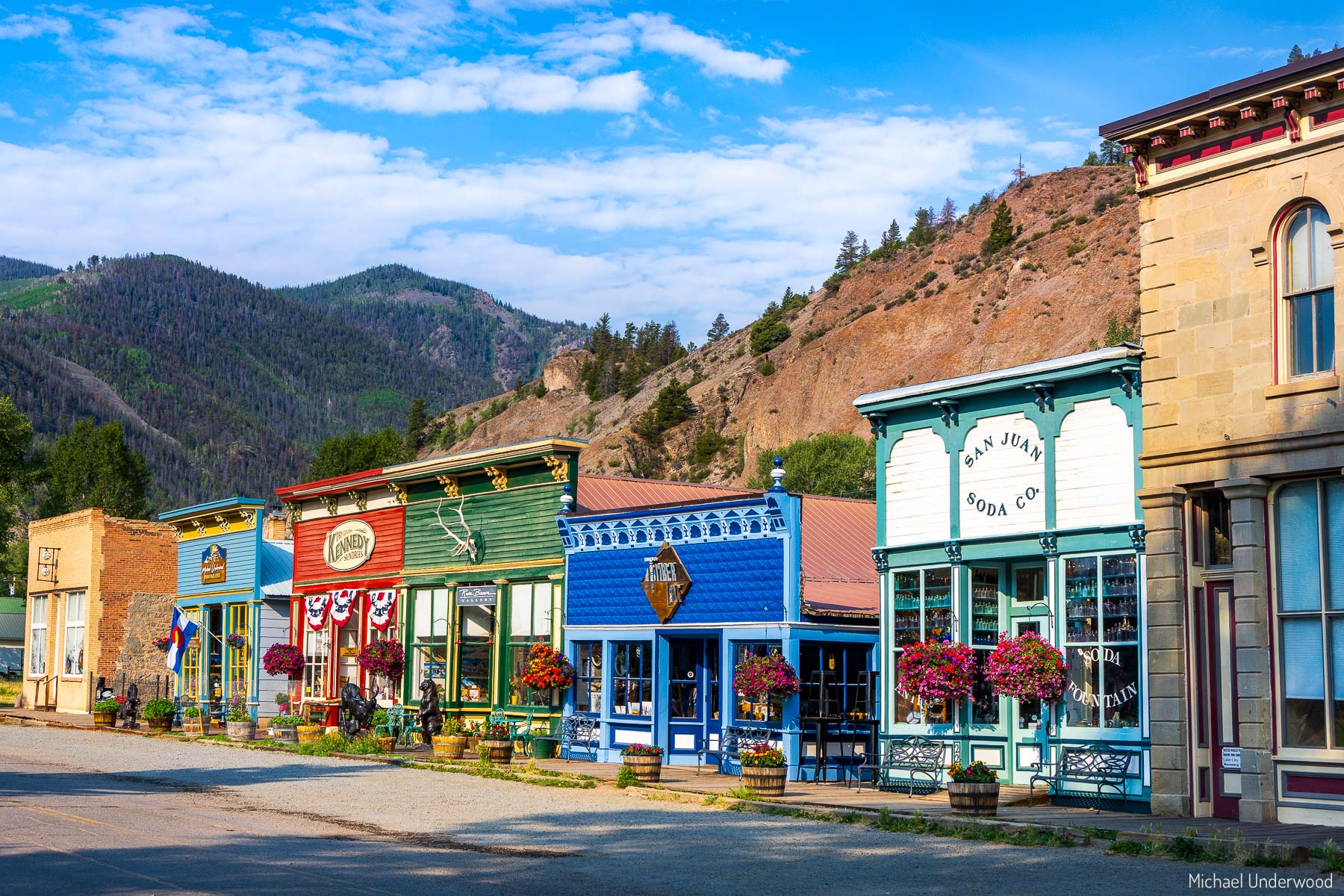 Silver Street Summer Historic Silver Street in Lake City, Colorado.